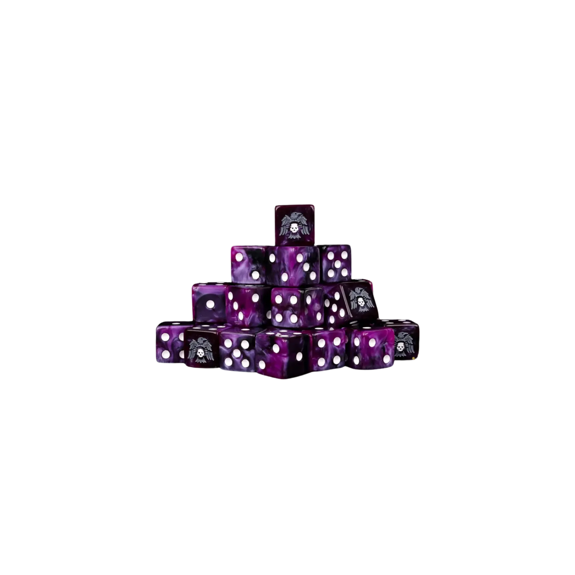 Raven & Skull Dice 16mm Square (25 Stück)-Baron of Dice-Radaddel