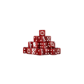 Carnage 3 Dark Red Dice 16mm Square (25 Stück)-Baron of Dice-Radaddel