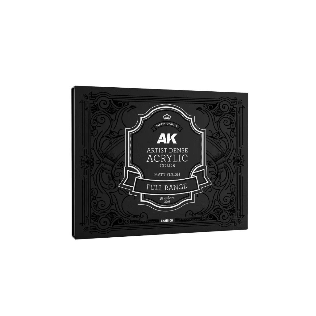 Deluxe Edition Box Full Range Artist Dense Acrylic Color-AK-Interactive-Radaddel