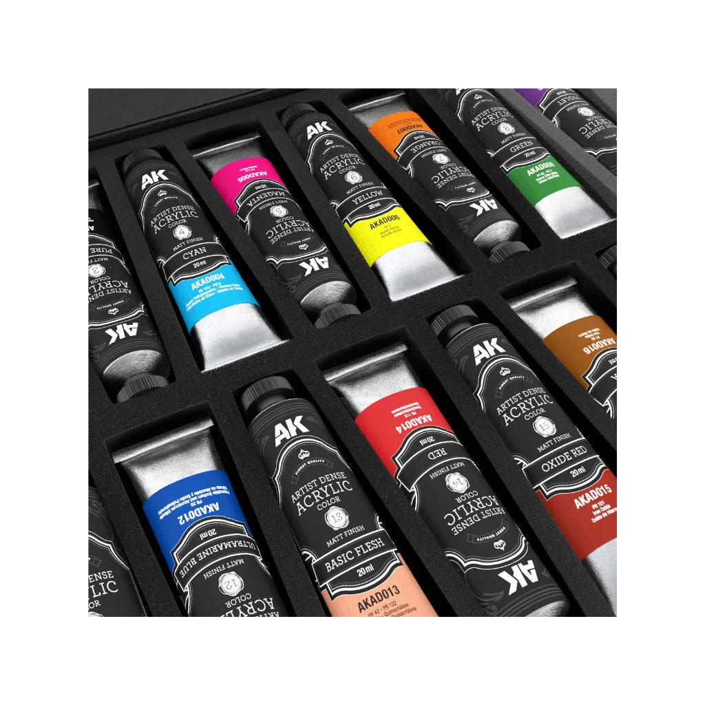 Deluxe Edition Box Full Range Artist Dense Acrylic Color-AK-Interactive-Radaddel