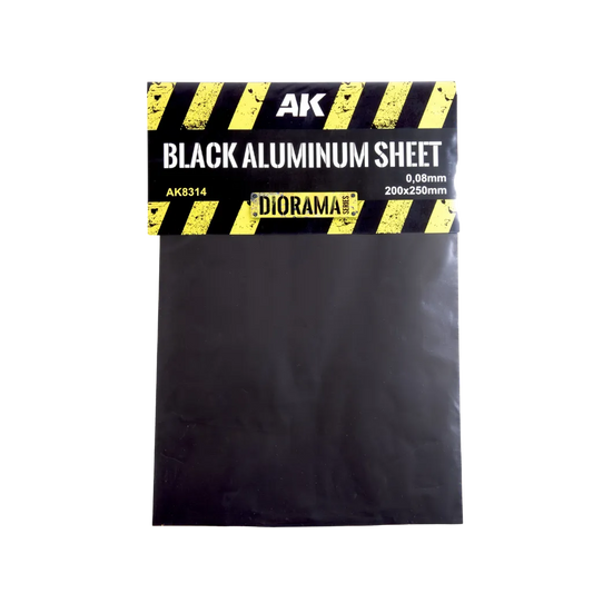 Black Aluminium Sheet 200x250mm-AK-Interactive-Radaddel