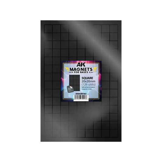 AK Vorgeschnittene Magnete - Quadrate 20 x 20mm-AK-Interactive-Radaddel