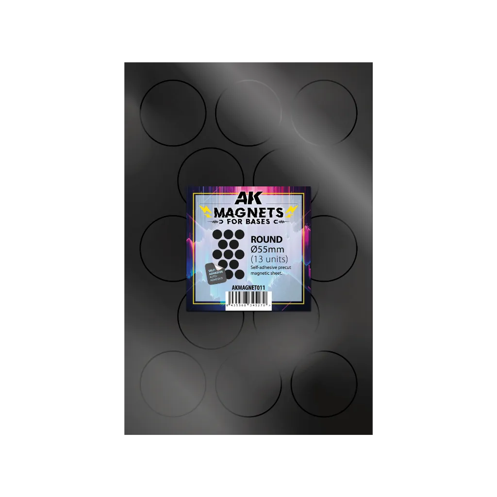 AK Vorgeschnittene Magnete - Rund 55mm-AK-Interactive-Radaddel