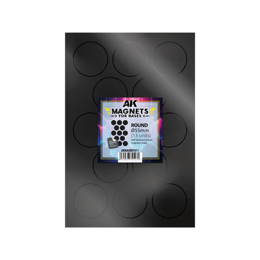 AK Vorgeschnittene Magnete - Rund 55mm-AK-Interactive-Radaddel