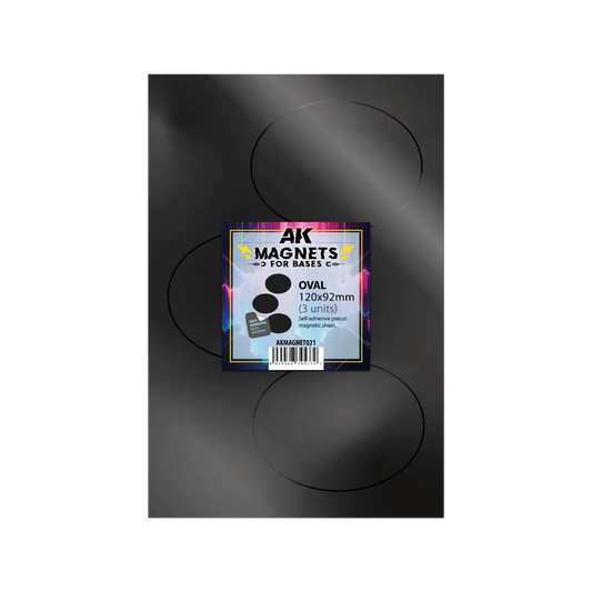 AK Vorgeschnittene Magnete - Oval 120 x 92mm-AK-Interactive-Radaddel