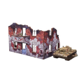 Pre-painted WW2 Ostfront Stalingrad Apartment Block Back with balcony (1)-Micro Art Studio-Radaddel