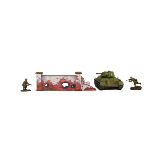 Pre-painted WW2 Ostfront Stalingrad Walls High-Micro Art Studio-Radaddel