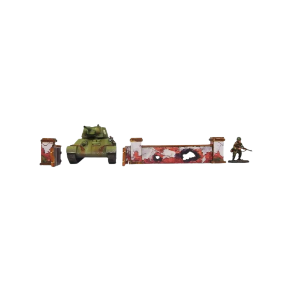 Pre-painted WW2 Ostfront Stalingrad Walls Low-Micro Art Studio-Radaddel