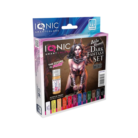 IONIC Dark Fantasy Set - 12 Essential Colors-Mig Jimenez-Radaddel