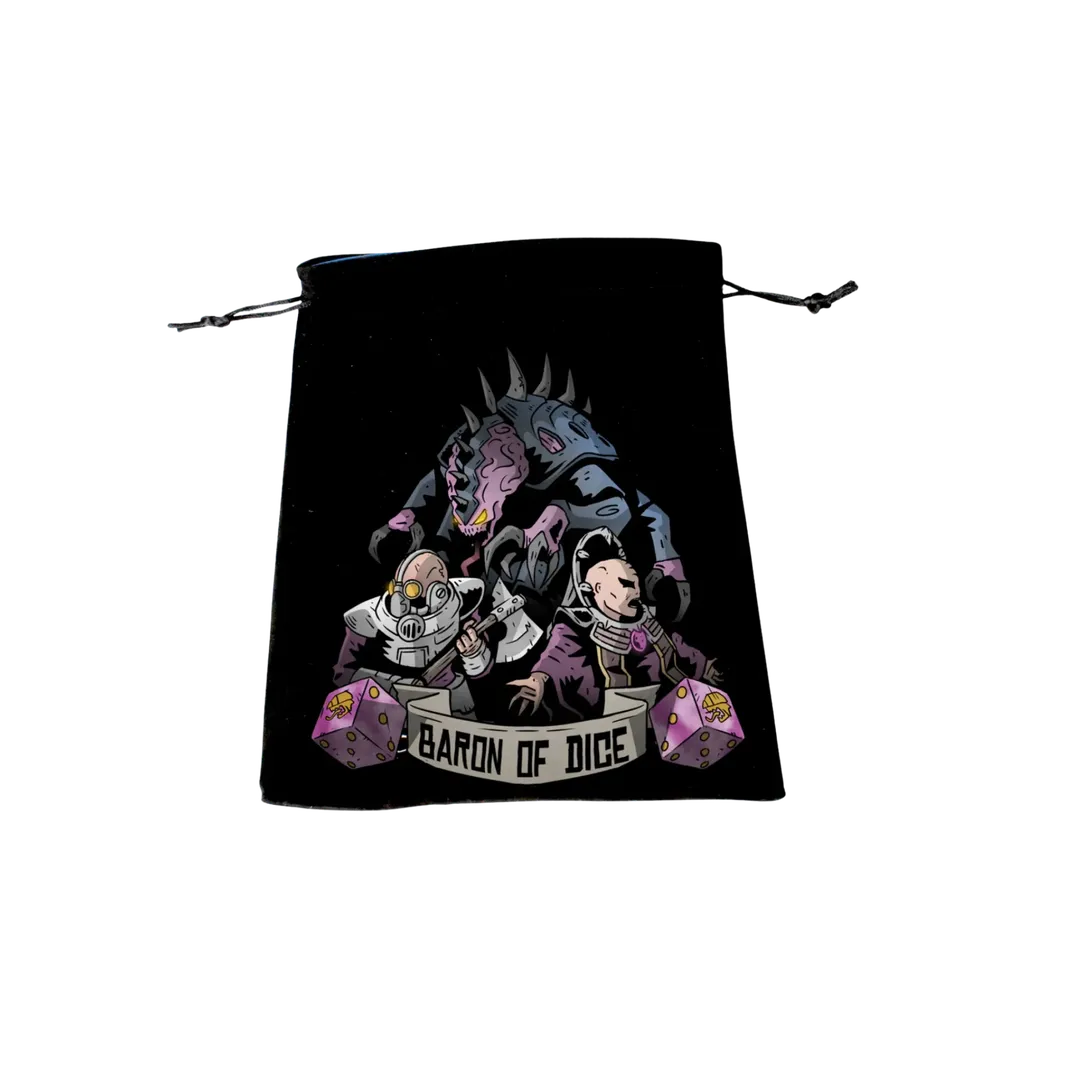 Premium Black Dice Bag - Twisted Helix-Baron of Dice-Radaddel