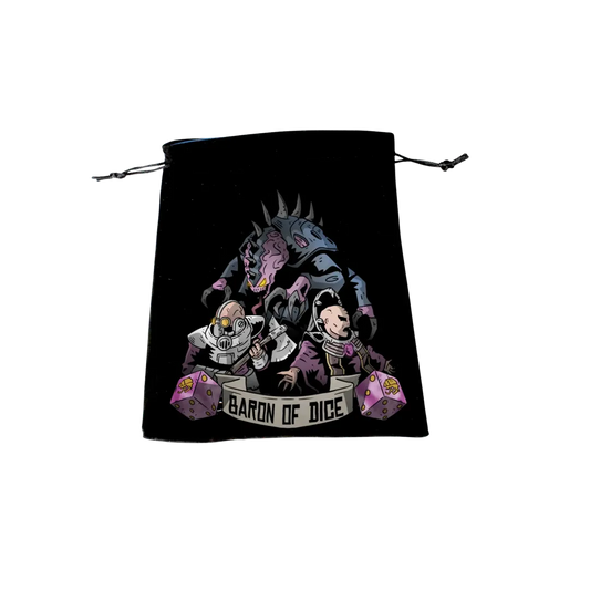 Premium Black Dice Bag - Twisted Helix-Baron of Dice-Radaddel