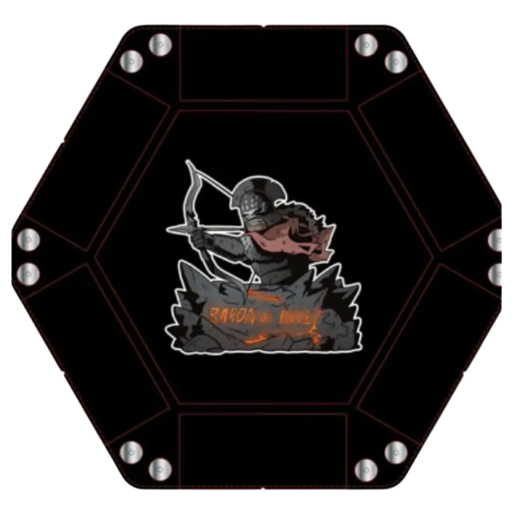 Dice Tray - White Warpaint-Baron of Dice-Radaddel
