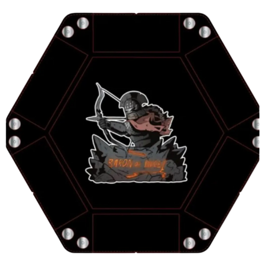 Dice Tray - White Warpaint-Baron of Dice-Radaddel