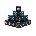 Black Ice Dice 16mm Square (25 Stück)-Baron of Dice-Radaddel