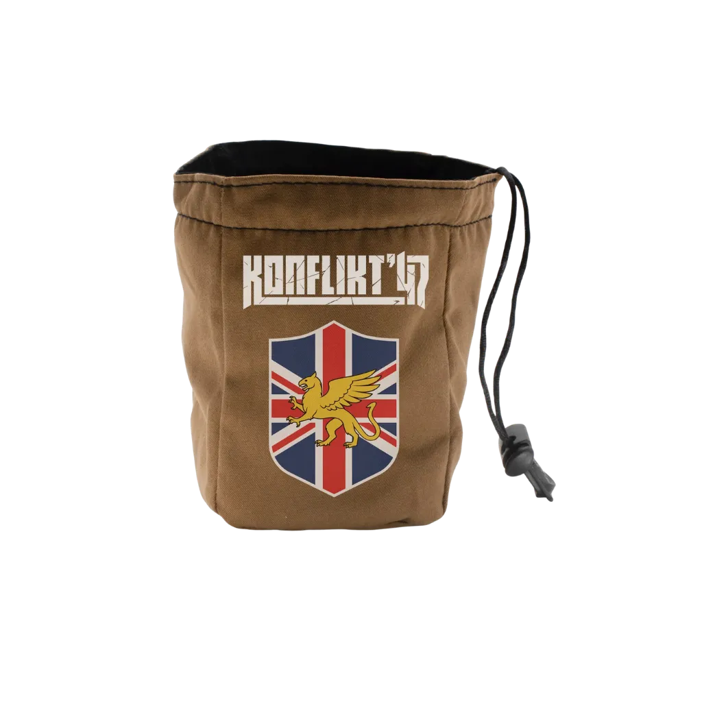 Konflikt '47 British Commonwealth Dice Bag-Warlord Games-Radaddel