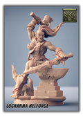 Logranna Helforge - Ork Schmiedin Pin Up-Pasch Spiele-Radaddel