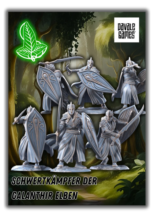 Schwertkämpfer der Galanthir Elben-Pasch Spiele-Radaddel