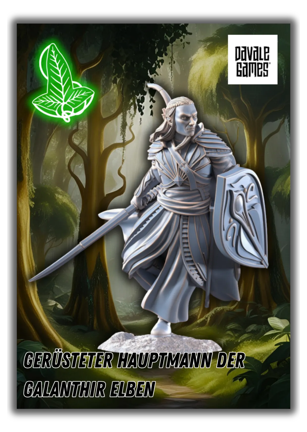 Gerüsteter Hauptmann der Galanthir Elben-Pasch Spiele-Radaddel