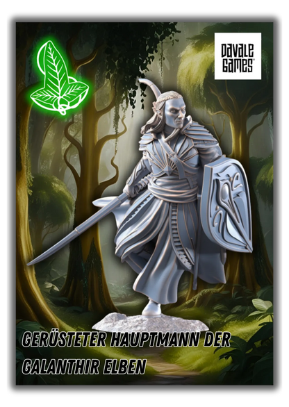 Gerüsteter Hauptmann der Galanthir Elben-Pasch Spiele-Radaddel