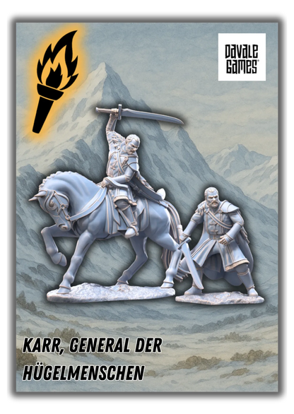 Karr, General der Hügelmenschen-Pasch Spiele-Radaddel