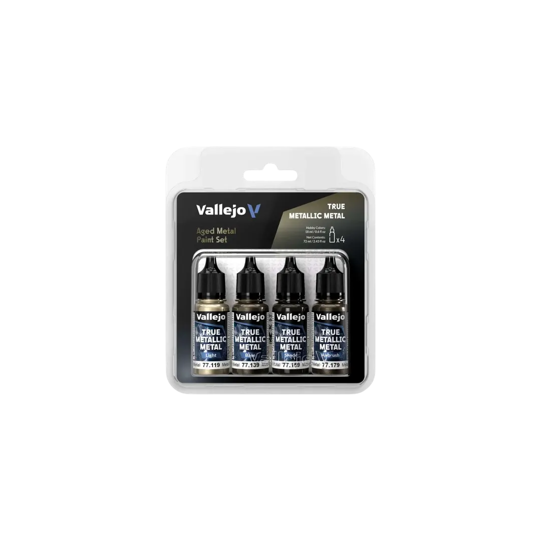 TMM PAINT SET Aged Metal-Vallejo-Radaddel
