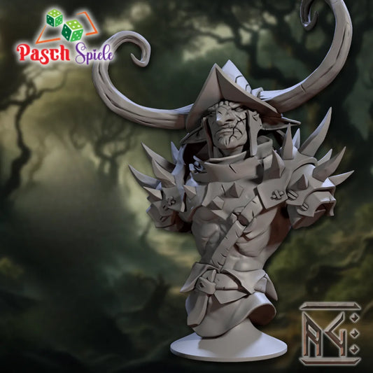 Fantasy Büste: Warchief Girroz - Faldorn Hobgoblins-Pasch Spiele-Radaddel