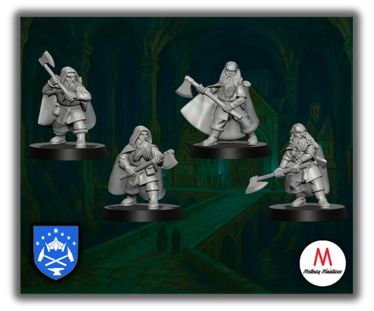 Dwarven Rangers With 2 Handed Axes-Pasch Spiele-Radaddel