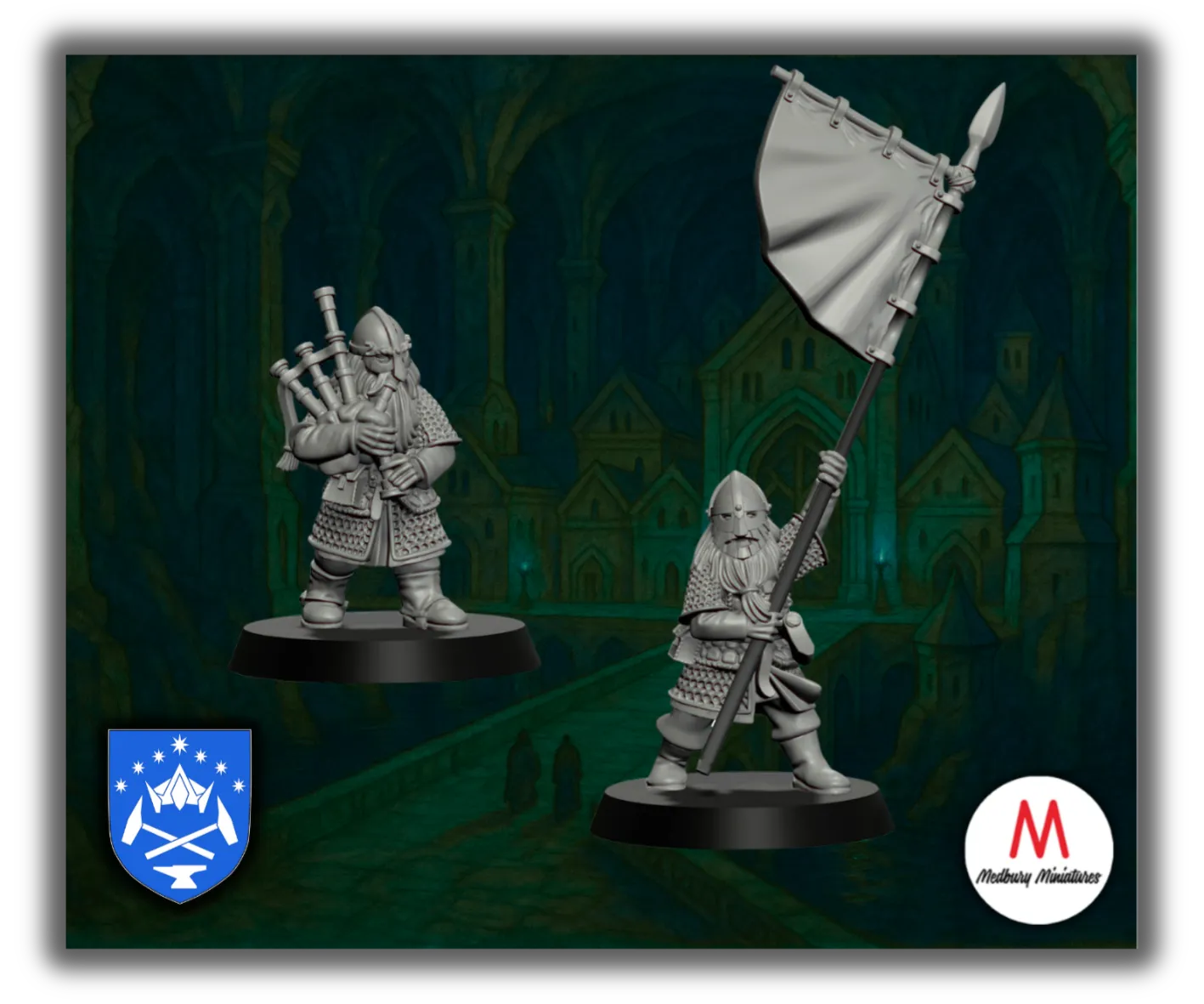 Saphire Ridges Hornblower And Banner Bearer-Pasch Spiele-Radaddel