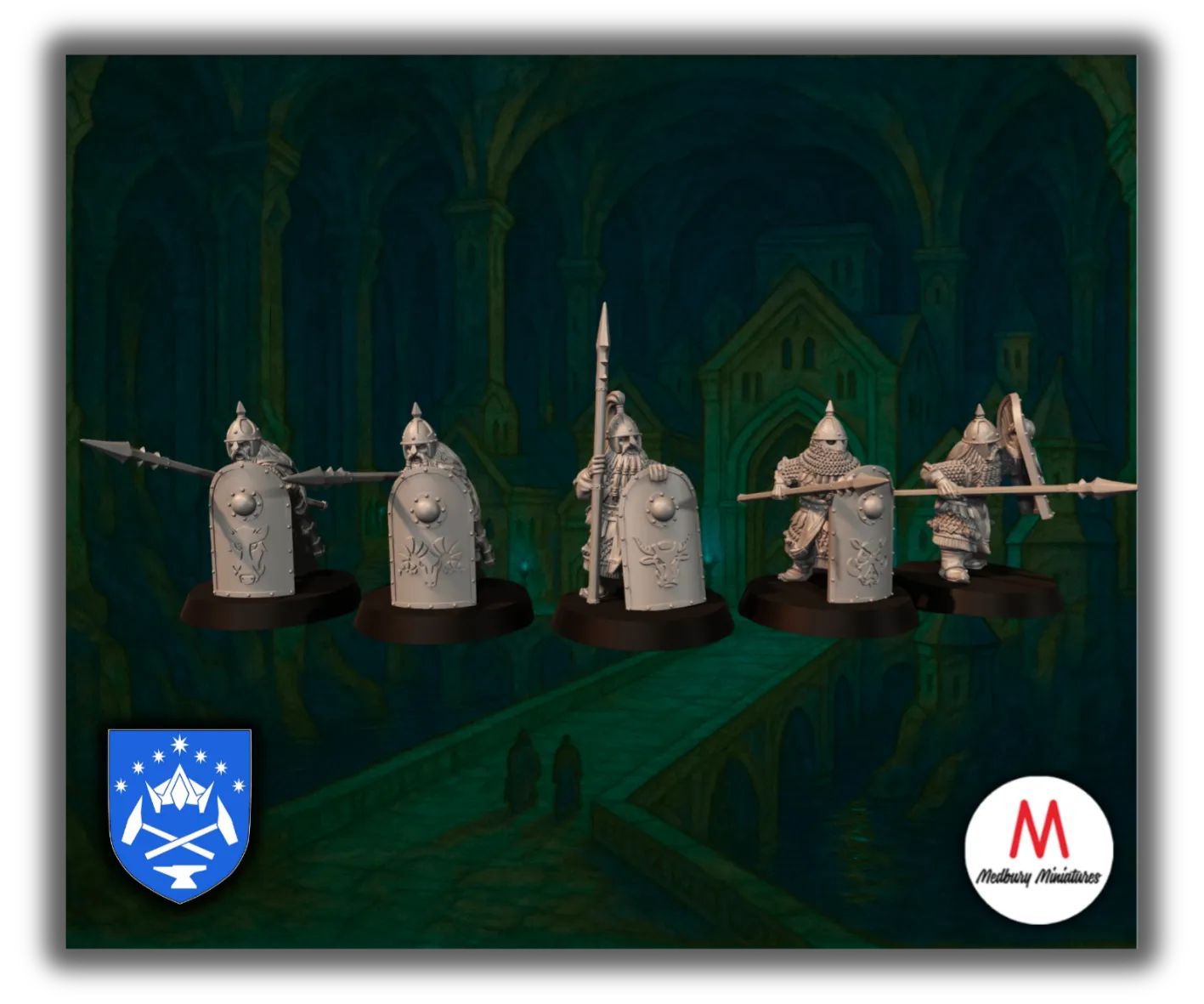 Dwarf Phalanx with Spears-Pasch Spiele-Radaddel