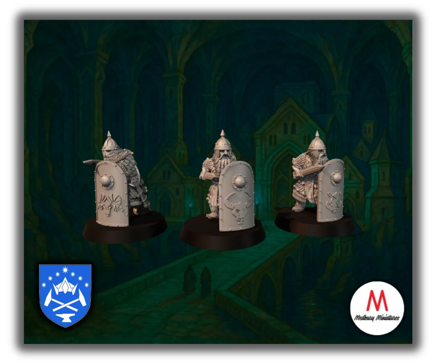 Dwarf Phalanx with Swords-Pasch Spiele-Radaddel