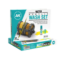 Master Acrylic Wash Set Full Range-AK-Interactive-Radaddel