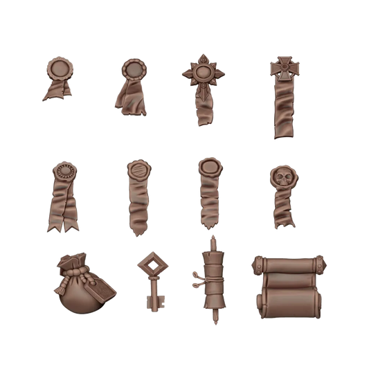 Seals and Scrolls - Basing Bits (46 Teile)-AK-Interactive-Radaddel