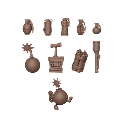 Bombs & Grenades - Basing Bits (72 Teile)-AK-Interactive-Radaddel