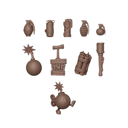 Bombs & Grenades - Basing Bits (72 Teile)-AK-Interactive-Radaddel