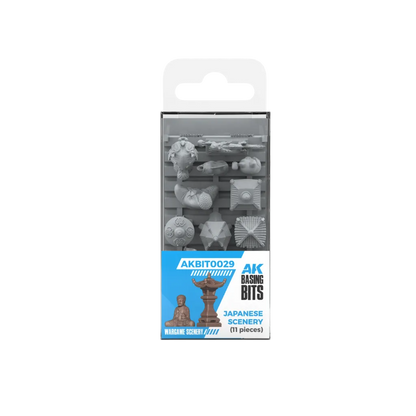 Japanese Scenery - Basing Bits (11 Teile)-AK-Interactive-Radaddel