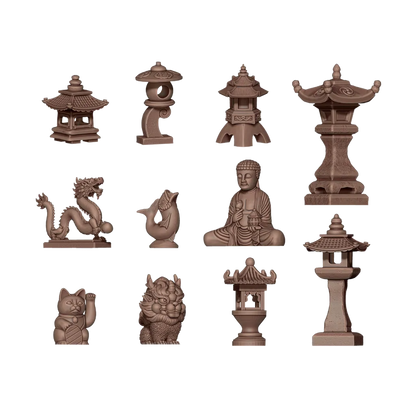 Japanese Scenery - Basing Bits (11 Teile)-AK-Interactive-Radaddel