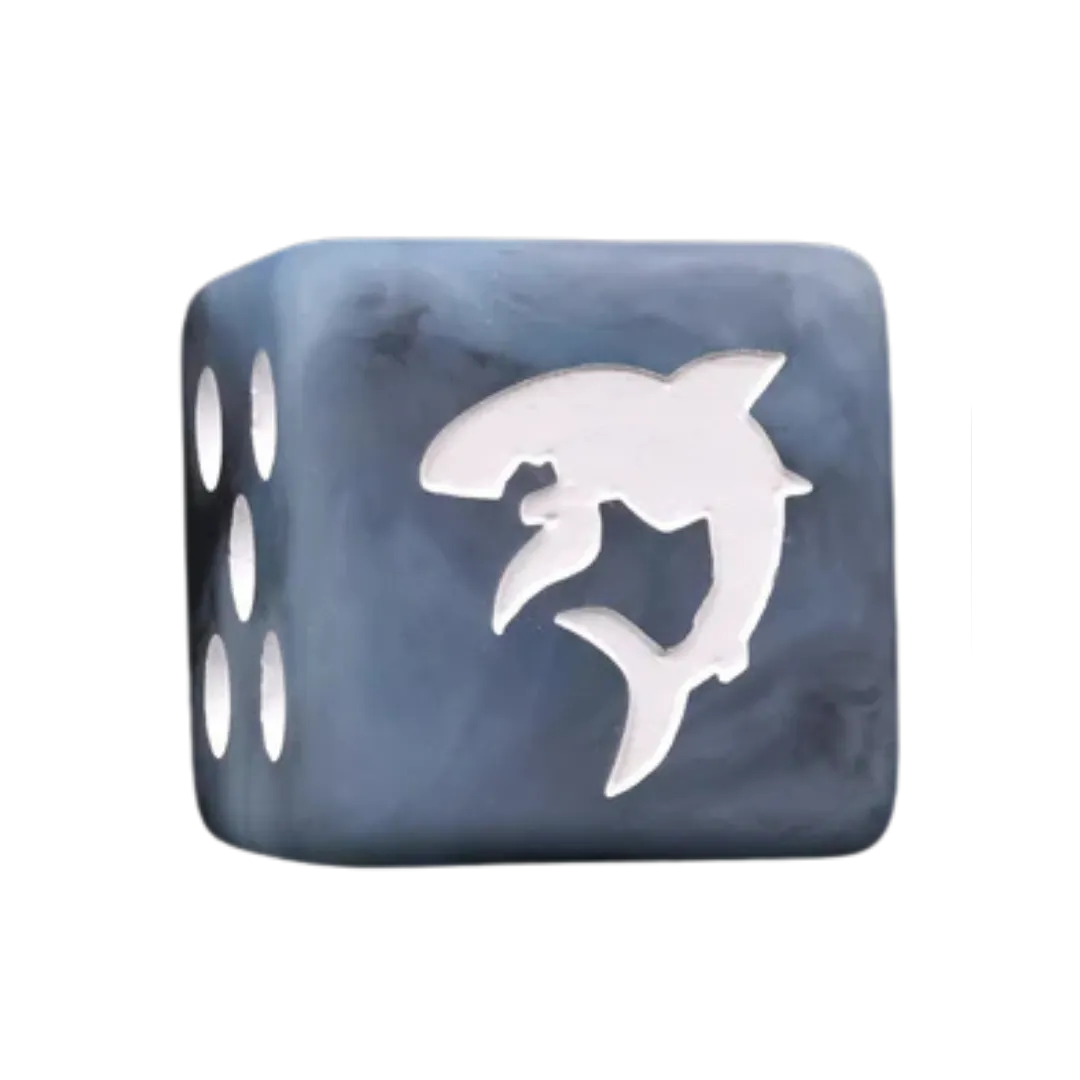 Carcharodon Great White Shark Void Grey 12mm Mini (25 Stück)-Baron of Dice-Radaddel