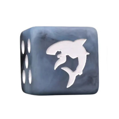 Carcharodon Great White Shark Void Grey 12mm Mini (25 Stück)-Baron of Dice-Radaddel