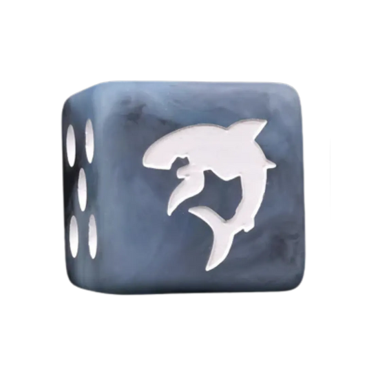 Carcharodon Great White Shark Void Grey 12mm Mini (25 Stück)-Baron of Dice-Radaddel