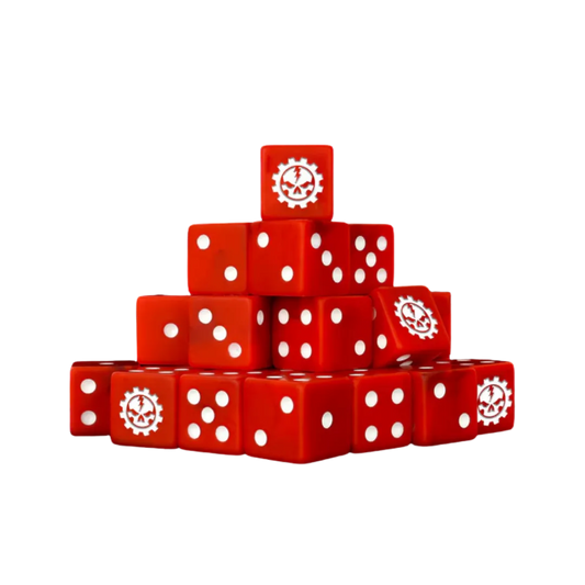 Death Engines - Red Dice 16mm Square (25 Stück)-Baron of Dice-Radaddel