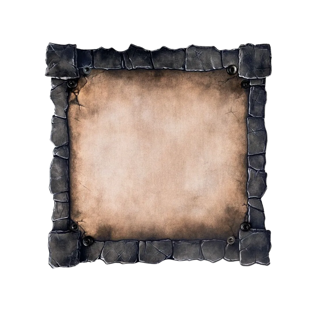 Dice Tray - Stone frame 22x22 cm-Playmats.eu-Radaddel
