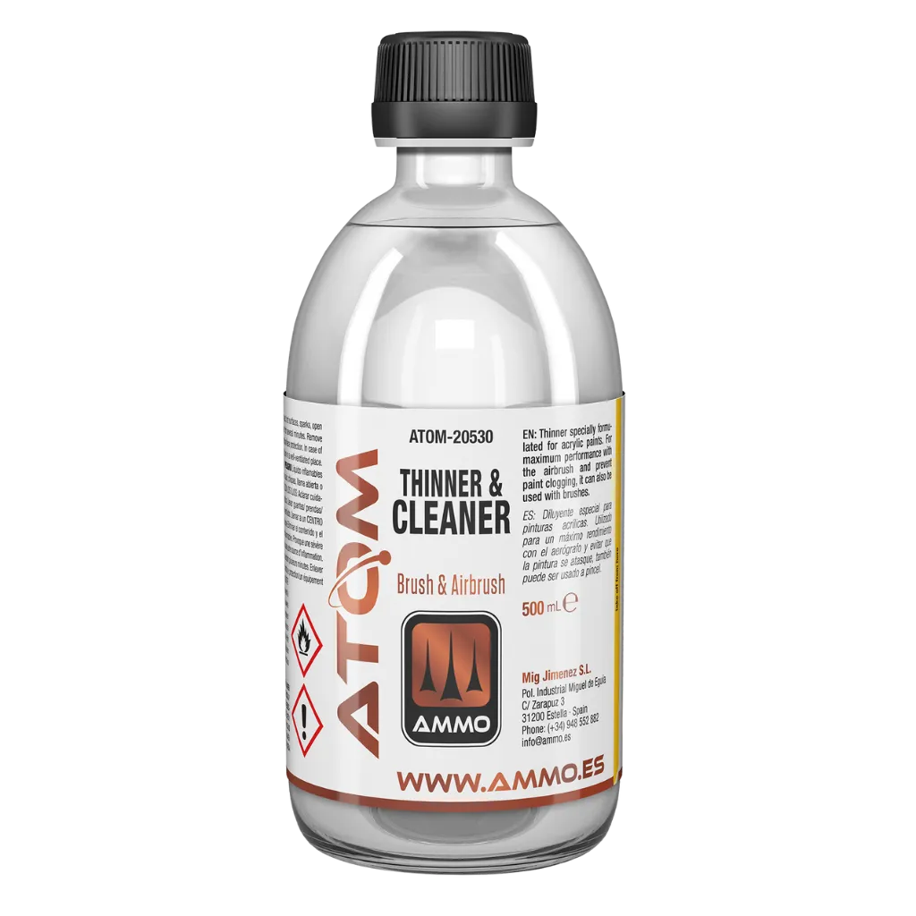 ATOM Thinner and Cleaner (500ml)-Mig Jimenez-Radaddel