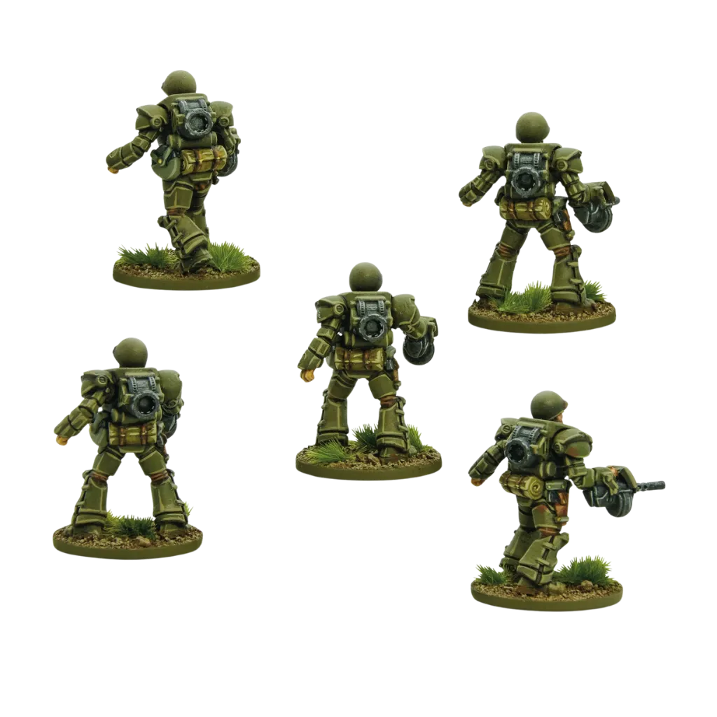 Konflikt '47 United States Heavy infantry-Warlord Games-Radaddel