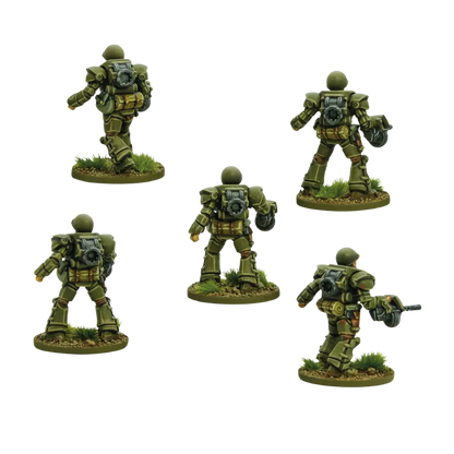 Konflikt '47 United States Heavy infantry-Warlord Games-Radaddel