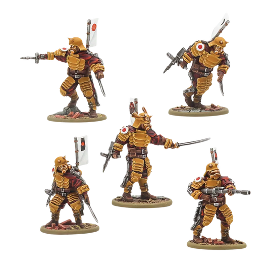 Konflikt '47 Empire of Japan Assault-Frame Armoured Infantry Squad-Warlord Games-Radaddel