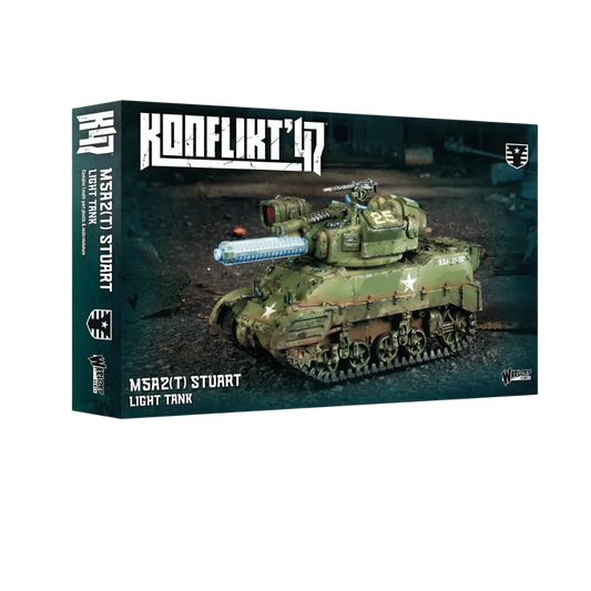 Konflikt '47 United States M5A2(T) Stuart Light Tank-Warlord Games-Radaddel