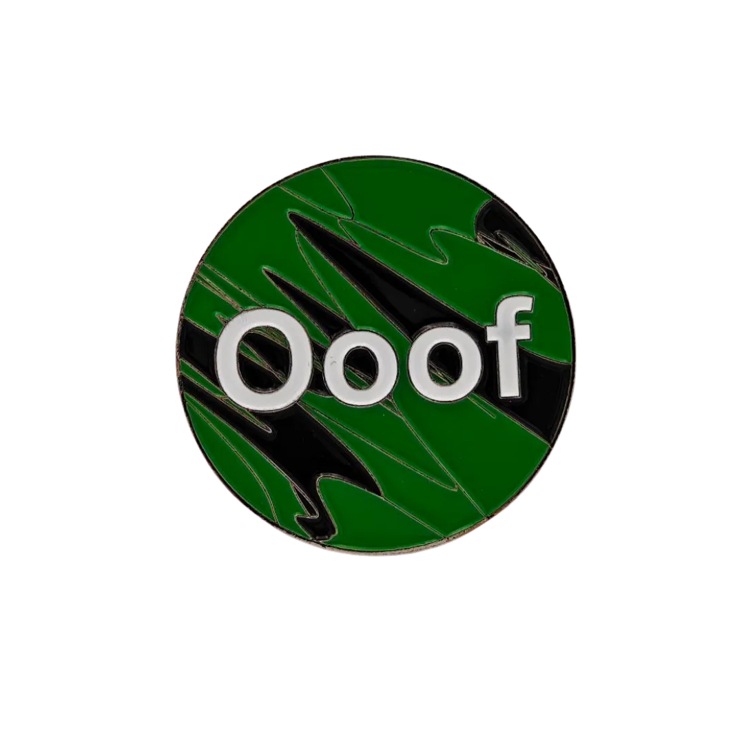 40mm Metal Coin - Ooof | Green-Baron of Dice-Radaddel