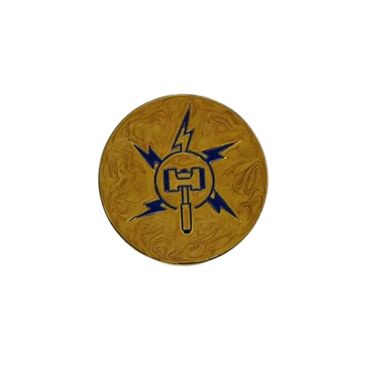 40mm Metal Coin - Lightning Hammer-Baron of Dice-Radaddel