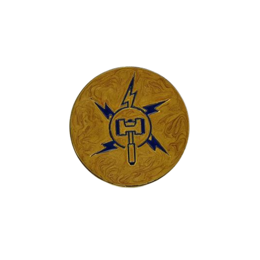 40mm Metal Coin - Lightning Hammer