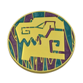 40mm Metal Coin - Aztec Gators-Baron of Dice-Radaddel